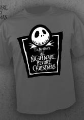 NIGHTMARE BEFORE CHRISTMAS - LOGO (GRAY) [GUYS SHIRT]
