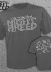 NIGHTBREED - LOGO/MIDIAN IS WHERE THE MONSTERS LIVE (CHARCOAL) [GUYS SHIRT] - EXCLUSIVE