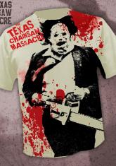 TEXAS CHAINSAW MASSACRE - BLOODY LEATHERFACE [FULL FRONT PRINT SHIRT]